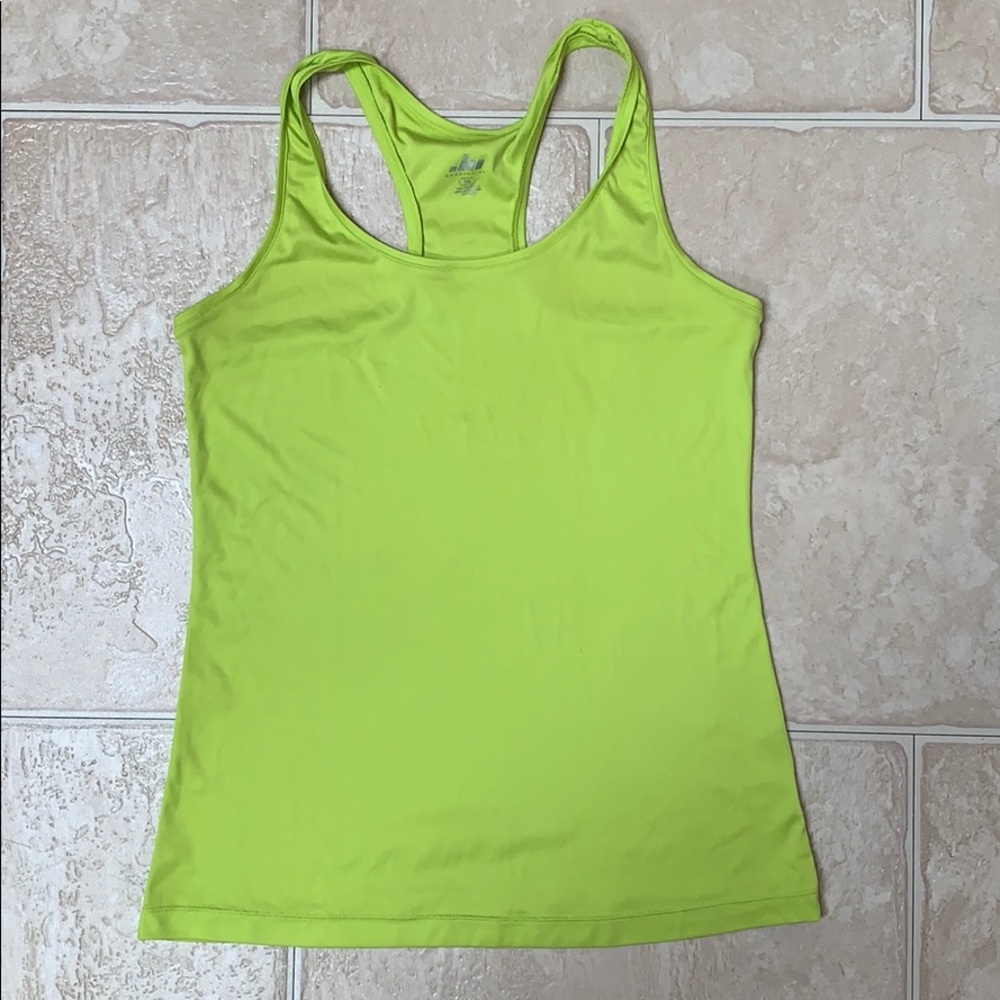 Lime green workout tank - Picture 1 of 3